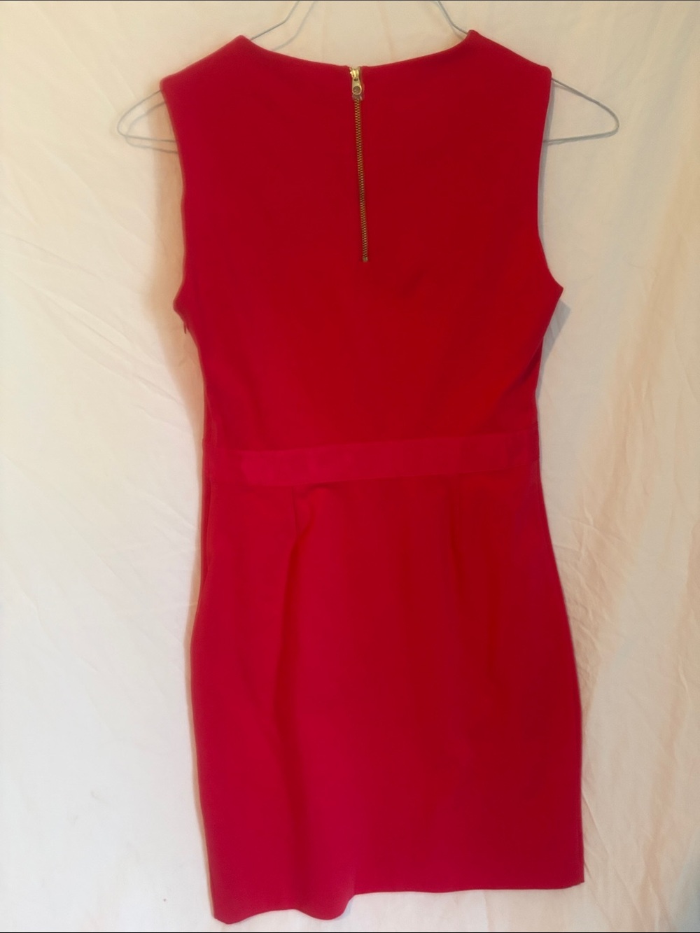 Ted Baker Hot Pink Mille Bow Waist Sleeveless Sheath Dress US Size See Picture - Picture 3 of 5